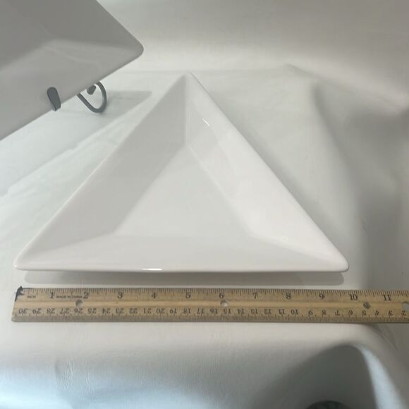 Waechterbach Plates Modern Rectangle Tapas Small Bites Appetizer Entree Set Of 2 - Picture 5 of 5